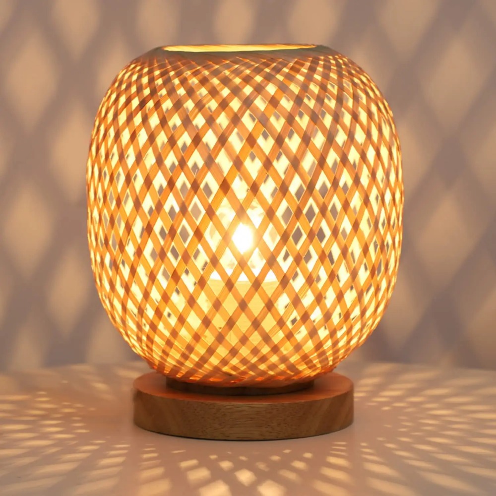 Bohemian Hand-woven Natural Ba - Desk Setup Study recension och pris