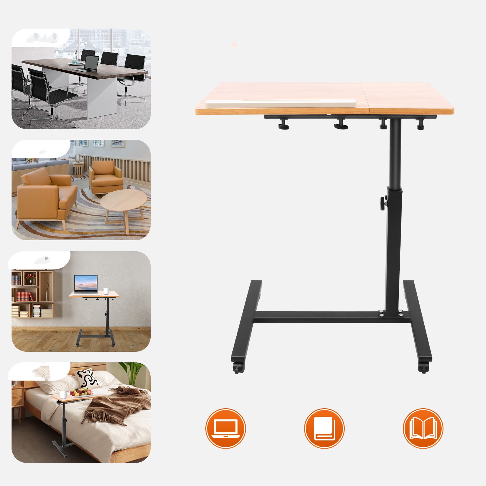 Mobile Laptop Table Adjustable - Desk Setup Ideas recension och pris