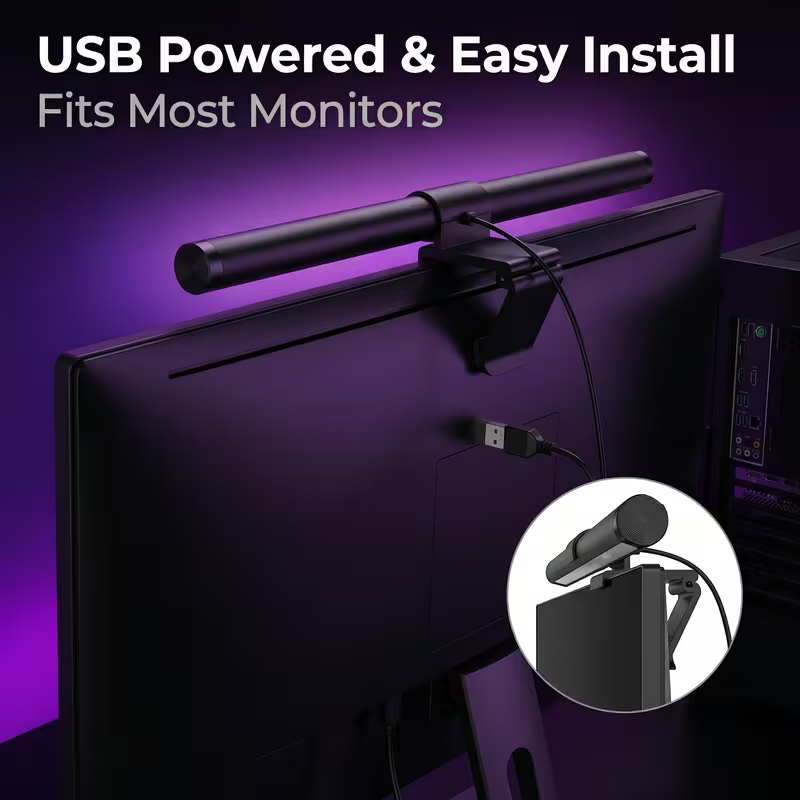 LED Monitor Light Bar With Rem - Desk Setup Lamp recension och pris