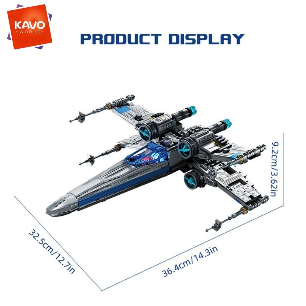 KAVOWORLD 1271pcs Sci-Fi Space - Desk Setup Grey recension och pris