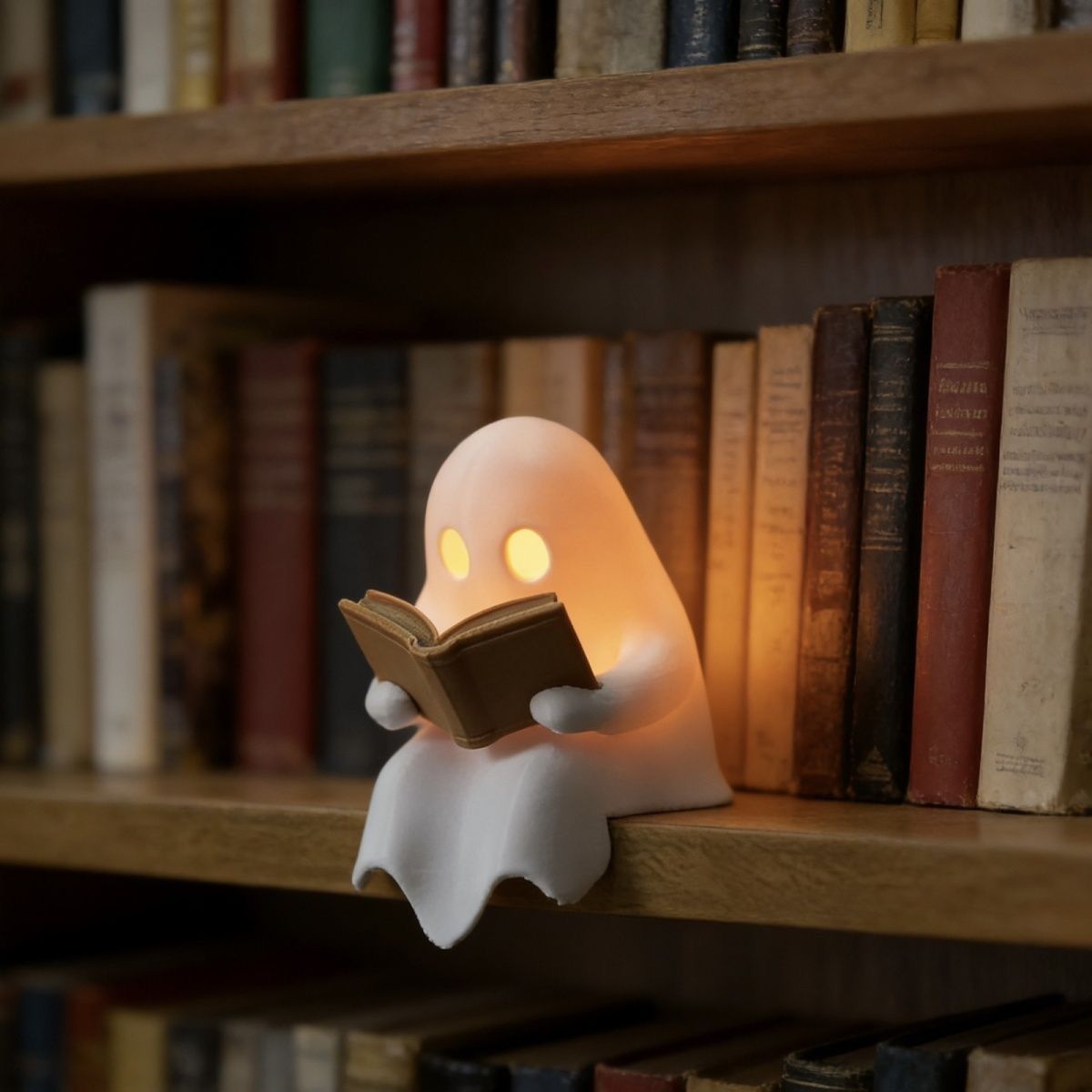 Cute Reading Ghost Led Night L - Desk Setup Lamp recension och pris