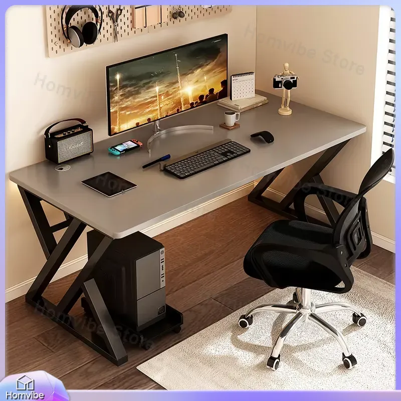 Modern Wooden Computer Desk fo - Desk Setup Study recension och pris