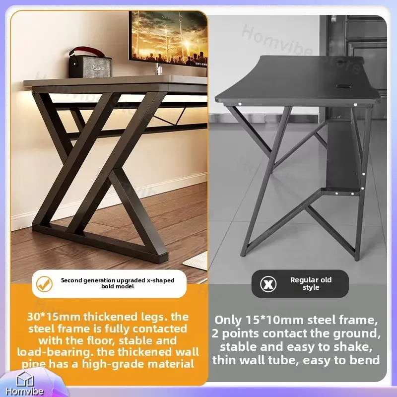 Modern Wooden Computer Desk fo - Desk Setup Study recension och pris