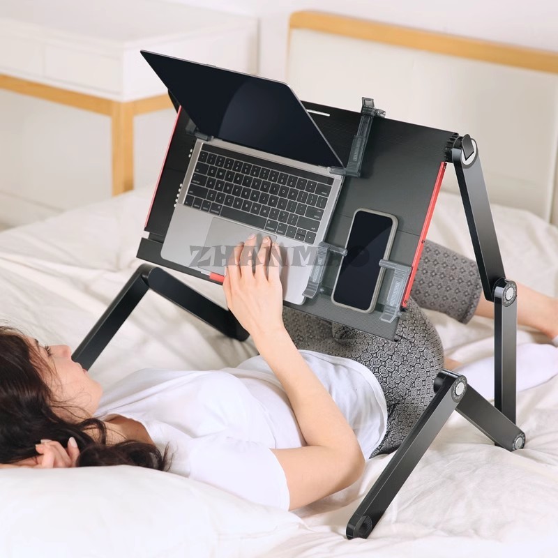 Lying Flat on The Bed, Laptop  - Desk Setup Ideas recension och pris