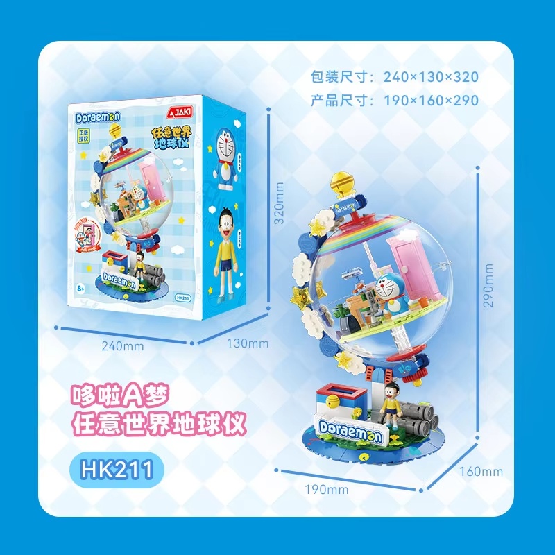 JAKI Doraemon Licensed Globe B - Desk Setup Lamp recension och pris
